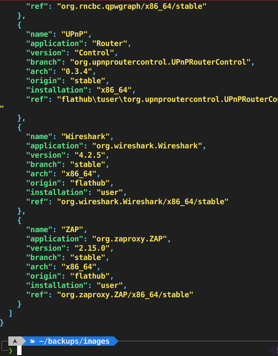 Outputting a list of variables to `json` or `yaml` using `column` and `goyq`